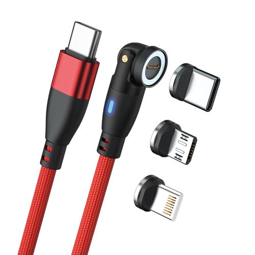 Realpower Magnetic cable 100 Watt, 1m, rotating with adapters