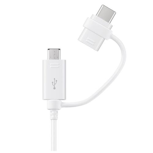 SAMSUNG EP-DG930 USB cable, 1.5 m, USB 2.0, USB A to USB C/Micro-USB B, White