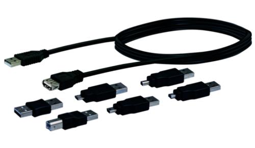 Schwaiger USB Universal Adapter Set 6 / Length: 1.5 m