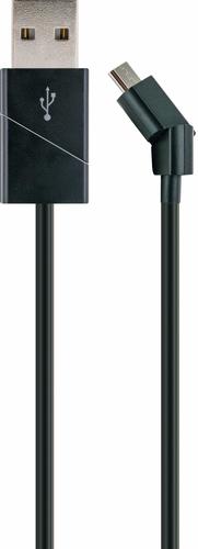 Schwaiger USB Cable 2.0 Type A to 2.0 Micro B 1.20m Black