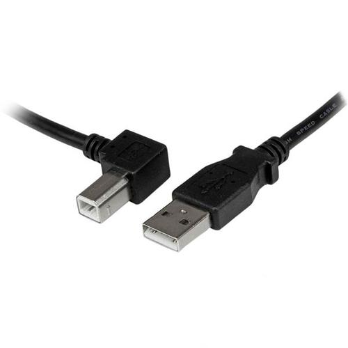 StarTech.com 2m USB 2.0 A to Left Angle B Cable - Male/Male