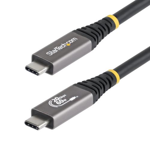 StarTech.com 3m (10ft) USB4 Cable, 20Gbps, USB-IF Certified USB-C Cable, 60W PD, 4K 120Hz DP 2.1, TPE Jacket, Black USB-C Cord