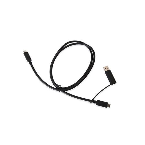 Terra 1480267 USB cable, USB 3.2 Gen 2 (3.1 Gen 2), USB A/USB C, USB C, Black