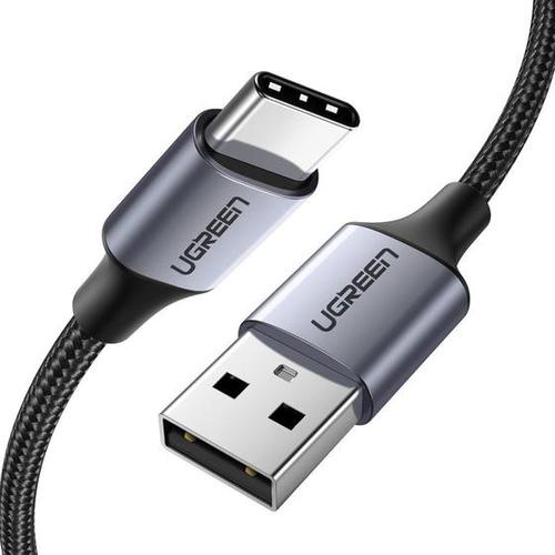 UGREEN 60128 USB cable, USB 2.0, 2 m, USB-C, USB-A, Black