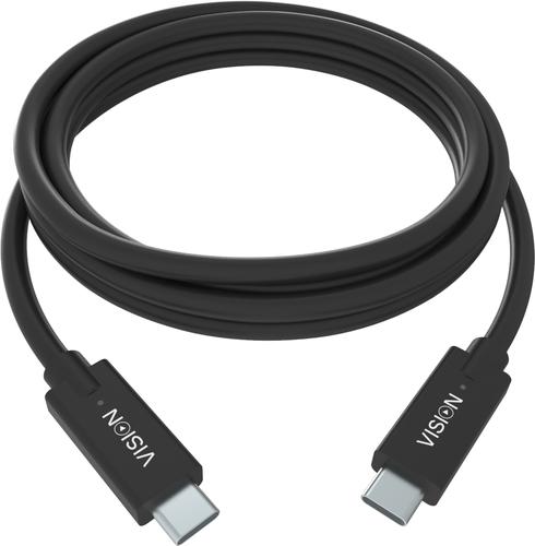 Vision TC 1MUSBC/BL USB cable, USB 3.2 Gen 1 (3.1 Gen 1), 1 m, USB C, Black