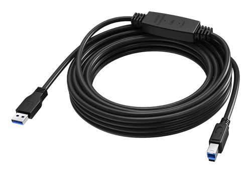 Vision TC 5MUSB3.0+/BL USB cable USB 3.2 Gen 1 (3.1 Gen 1) 2 m USB A to USB B 5 Gbit/s Black