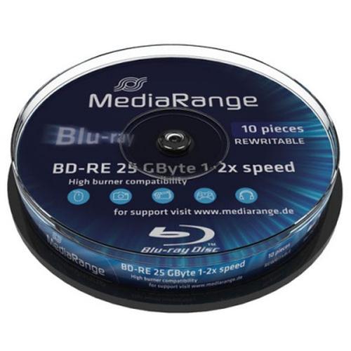 MediaRange Blu-ray 25GB 10pcs BD-RE Spindle 2x
