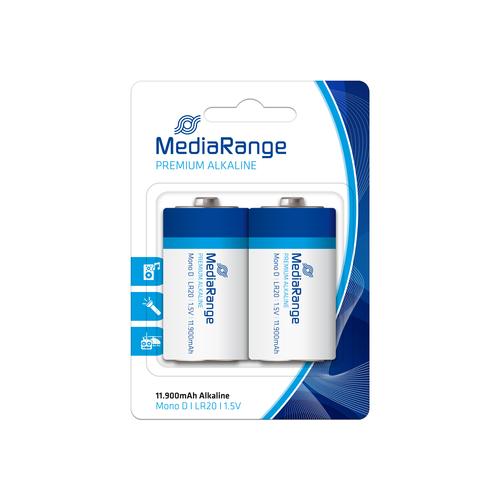 MediaRange Premium Mono Battery D/LR20 1.5V 2pcs.