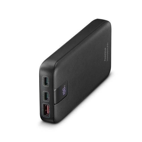Hama PD 20 Power Pack 20000 mAh, Outputs: 2x USB-C, USB-A, Fast Charging, Anthracite