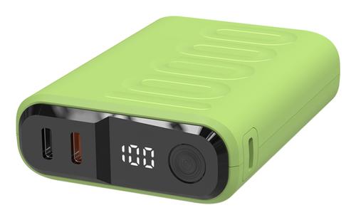 Realpower Power bank PB-10000C PD+, 3x Type-C, green