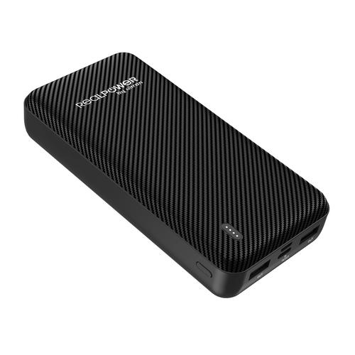 Realpower Powerbank PB-20000 SE black 20,000mAh