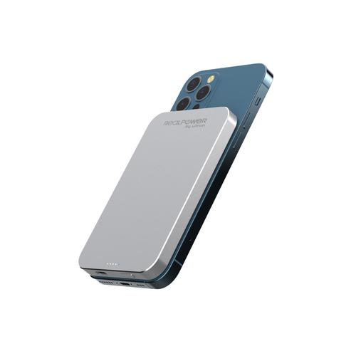 Realpower Powerbank PB-5000 MAG silver 5,000mAh