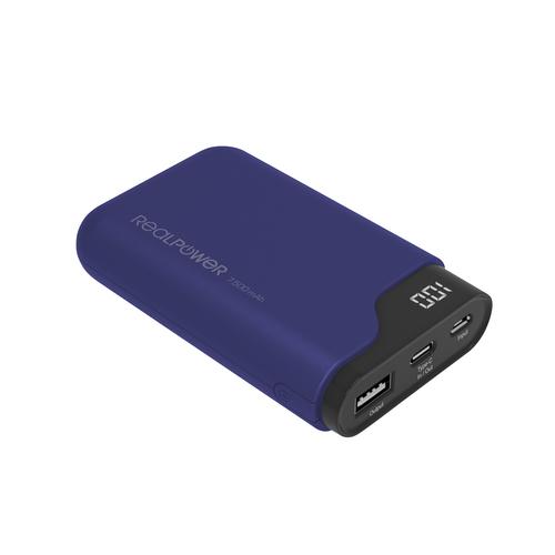 Realpower Powerbank PB-7500C Navy Blue 7,500mAh