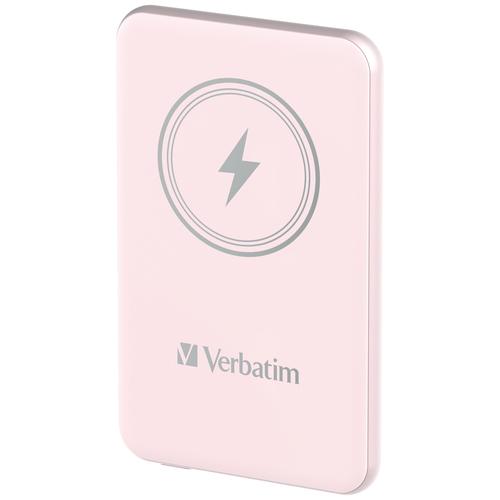 Verbatim Charge'n'Go Magnetic Wireless Power Bank 5000 Pink