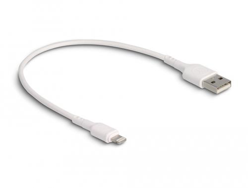 Delock White USB charging cable for iPhone, iPad, iPod, 30 cm