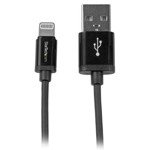 StarTech.com 1 meter (3 ft.) USB to Lightning Cable - iPhone / iPad / iPod Charger Cable - High Speed Charging Lightning to USB Cable - Apple MFi Certified - Black