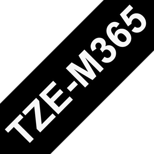BROTHER TZE-M365 label tape, white on black