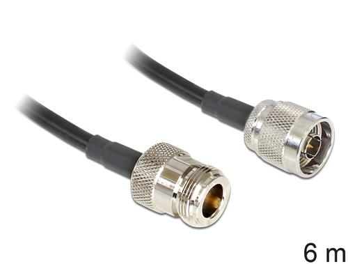 Delock High Frequency Cable High Frequency N Connector N Jack LMR195 low loss 6