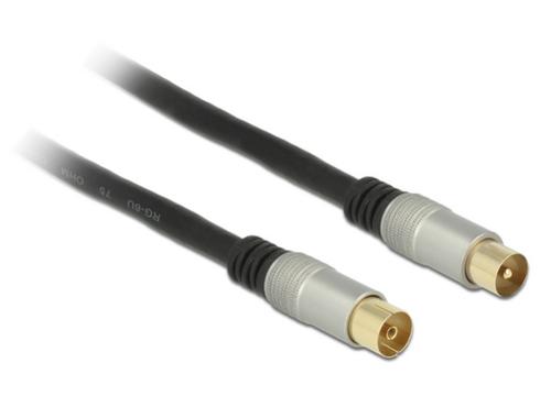 Delock IEC Antenna Cable - IEC Standard/Bundle 2.00m Premium Black