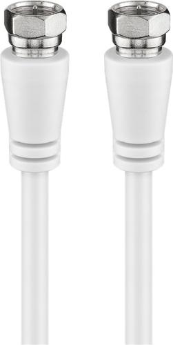CMYK 66624 coaxial cable, 5 m, F-type, white