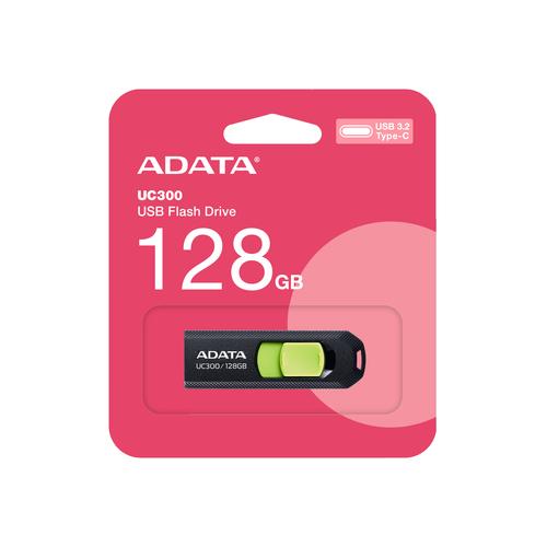 Adata ACHO-UC300-128G-RNB USB flash drive, 128 GB, USB Type-C 3.2 Gen 1 (3.1 Gen 1), Black
