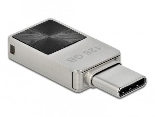 Delock Mini USB 3.2 Gen 1 USB-C Storage Stick 128GB Metal Case.