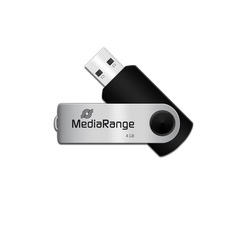 MediaRange USB 2.0 4GB (black/silver