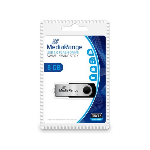MediaRange 8GB USB 2.0 Swivel