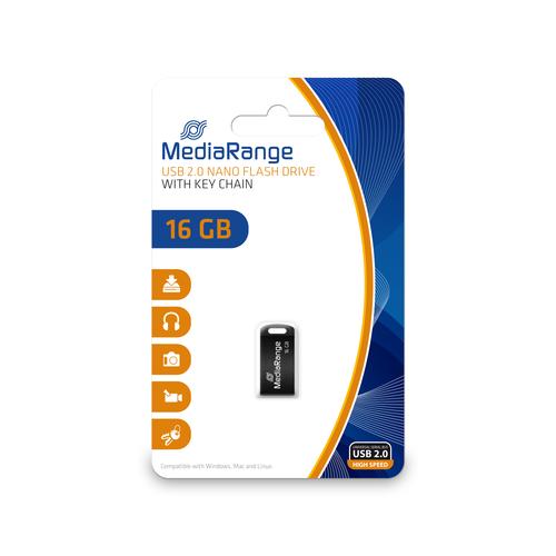 MediaRange USB Stick 16GB USB 2.0 Nano