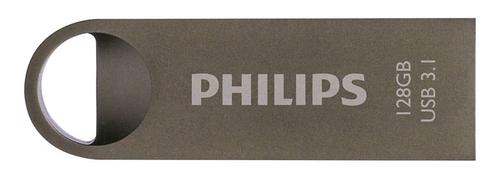 PHILIPS Moon Edition 3.1 USB flash drive, 128 GB, USB Type-A 3.2 Gen 1 (3.1 Gen 1), Grey