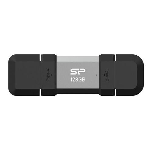 SILICON POWER Dual USB Drive | Mobile C51 | 128 GB | USB Type-C/Type-A | Silver