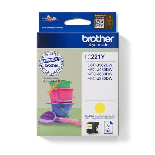 BROTHER Yellow ink LC-221Y (LC221Y)