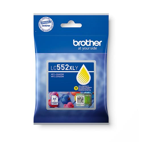 BROTHER LC552XLY ink cartridge 1 each Original Yellow