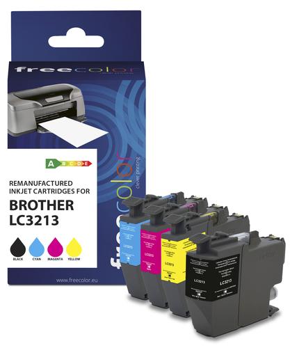 Freecolor Patrone Brother LC3213 Multipack BK/M/C/Y