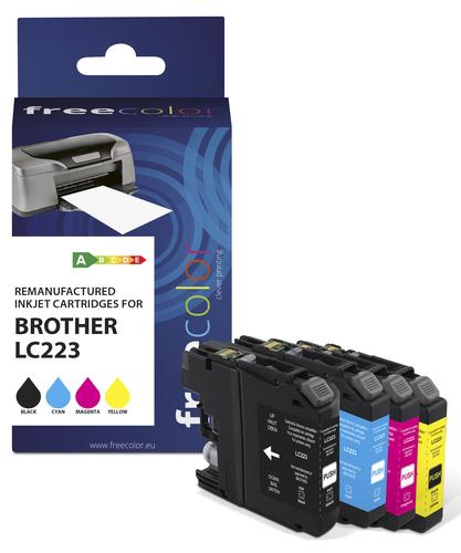 Freecolor Patrone Brother LC223 Multiplack BK/CM/Y remanufactured