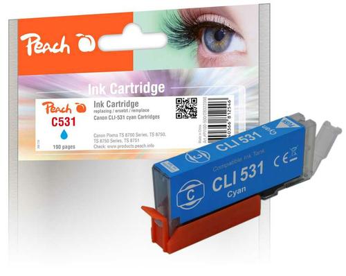 Peach Canon CLI-531, 6120B002 cyan compatible