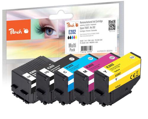 Peach Epson Cartridges No. 202 MultiPack REM,KOM