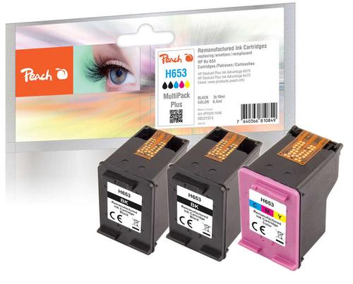 Peach HP No.653 MultiPack Plus remanufactured
