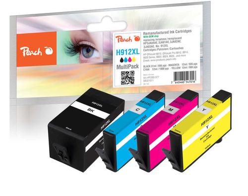 Peach Ink Spare Pack PI300-977 (compatible with HP 912XL (3YP34AE))