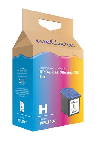 Wecare WEC1107 ink cartridge, 1 piece, Cyan, Magenta, Yellow