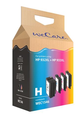 Wecare WEC1546 ink cartridge, 4-pack, Black, Cyan, Magenta, Yellow
