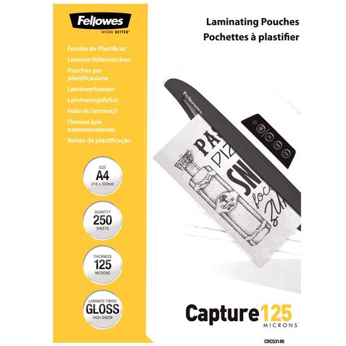 FELLOWES Laminating pouches Capture A4 125
