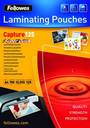 FELLOWES Laminating Folio SuperQuick A4 125Micron glossy 100P