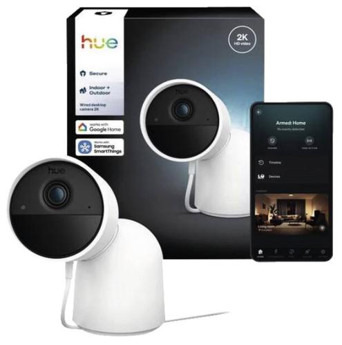 Philips by Signify Philips Hue Secure Camera 2K Dome Indoor, 2048 x 1080 pixel desk