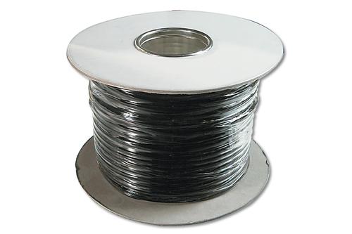 Digitus Flatband Telephone Installation Cable AK-460701-100-S (black, 100 meters on a roll, 6-core)