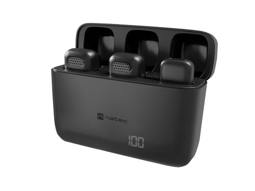 NATEC Hopper Black Lavalier Microphone (NMI-2256)