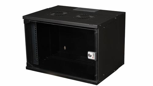 Equip 19" Wall-mount enclosure glass door ECO 540x400mm 7U black