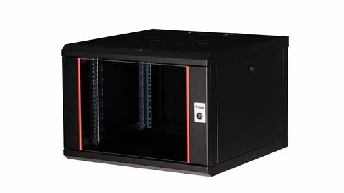 Equip 19" network cabinet glass door PM 600x600mm 7U black