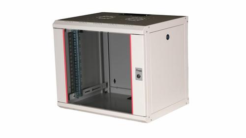 Equip 19" network cabinet glass door PM 600x450mm 9U grey