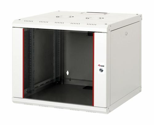 Equip 19" network cabinet glass door PM 600x600mm 9U grey